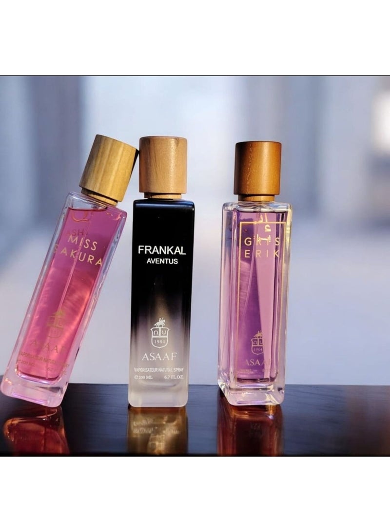ASAAF PACKAGE ASAAF ( MISS SAKURA +FRANKEL AVENTUS+ GRIS ERIK ) 3 PCS * 200 ML - Image 5
